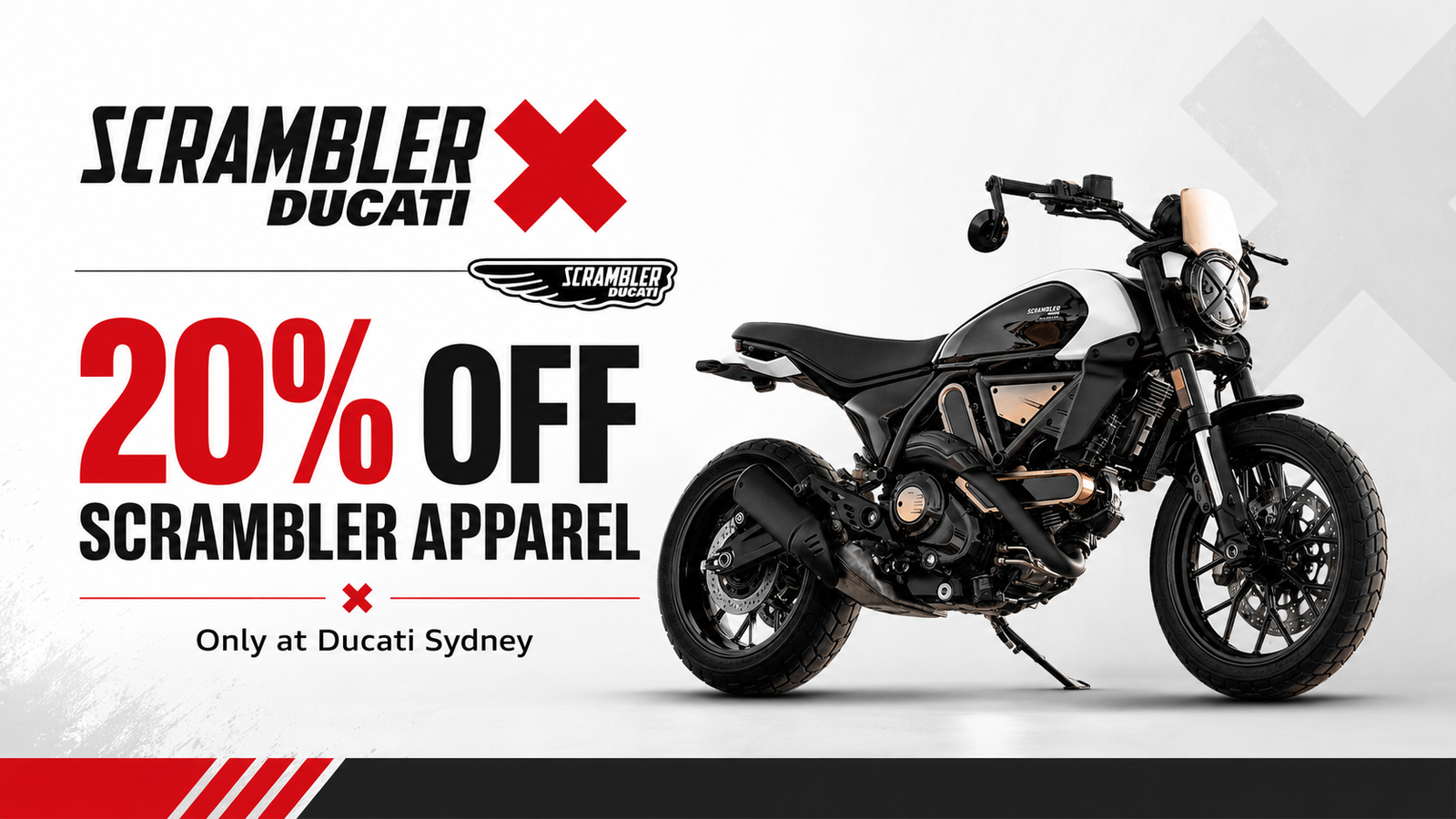 20% off Scrambler Apparel