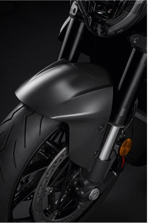 Carbon front mudguard