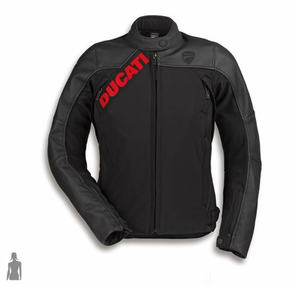 Ducati Logo C1 Leather-fabric jacket - Women&#39;s