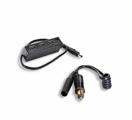 Power extension cable with USB port