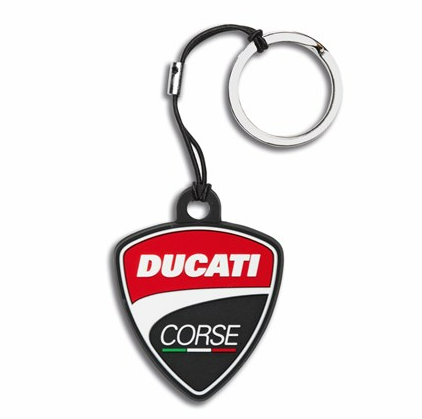 Ducati Corse Shield Rubber Key Ring