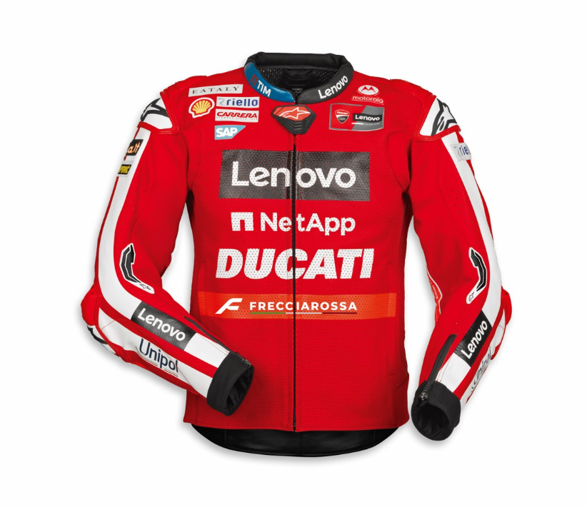 Replica MotoGp 26 Perforated Leather Jacket