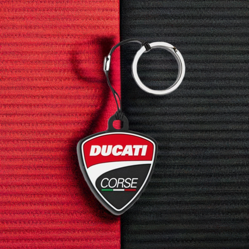 Ducati Corse Shield Rubber Key Ring