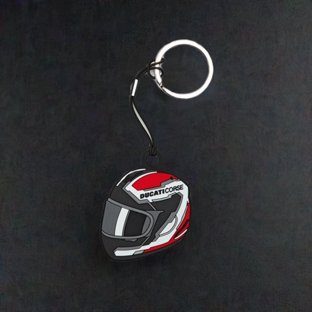 DC Helmet Rubber Key Ring