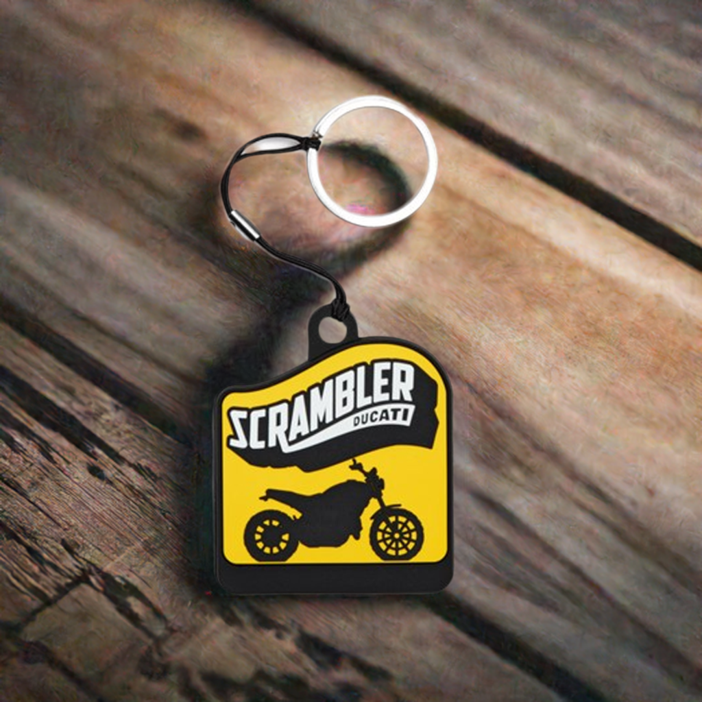 Scambler bike keychain